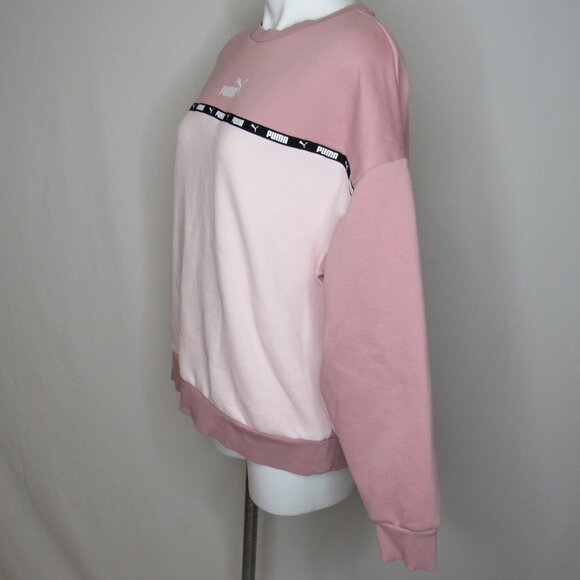 Puma Power Tape Pink Sweatshirt Women's L Large - Picture 3 of 9